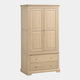 Ravenswood Oak - 2 Door 2 Drawer Wardrobe, Oak