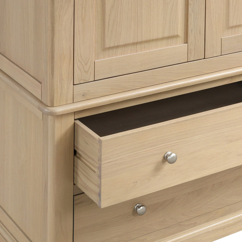 Ravenswood Oak - 2 Door 2 Drawer Wardrobe, Oak