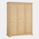 Ravenswood Oak - 3 Door Wardrobe, Oak