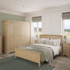 Ravenswood Oak - 4 Door 2 Drawer Wardrobe, Oak