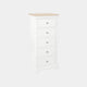 Ravenswood White - 5 Drawer Tall Chest, White
