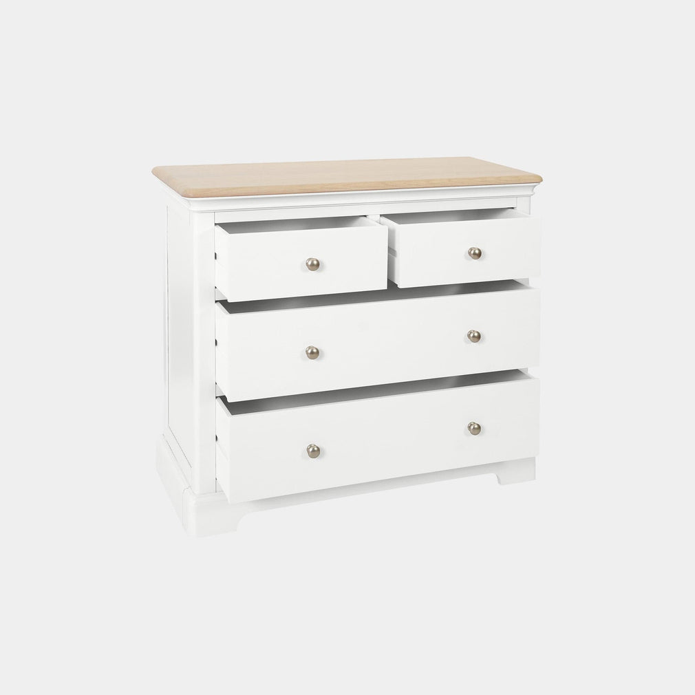 Ravenswood White - 4 Drawer Chest, White