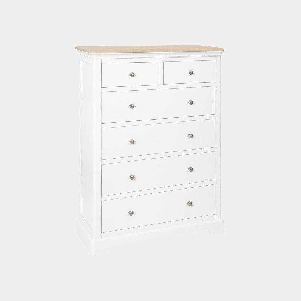 Ravenswood White - 6 Drawer Chest, White