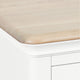 Ravenswood White - 3 Drawer Compact Bedside Table, White
