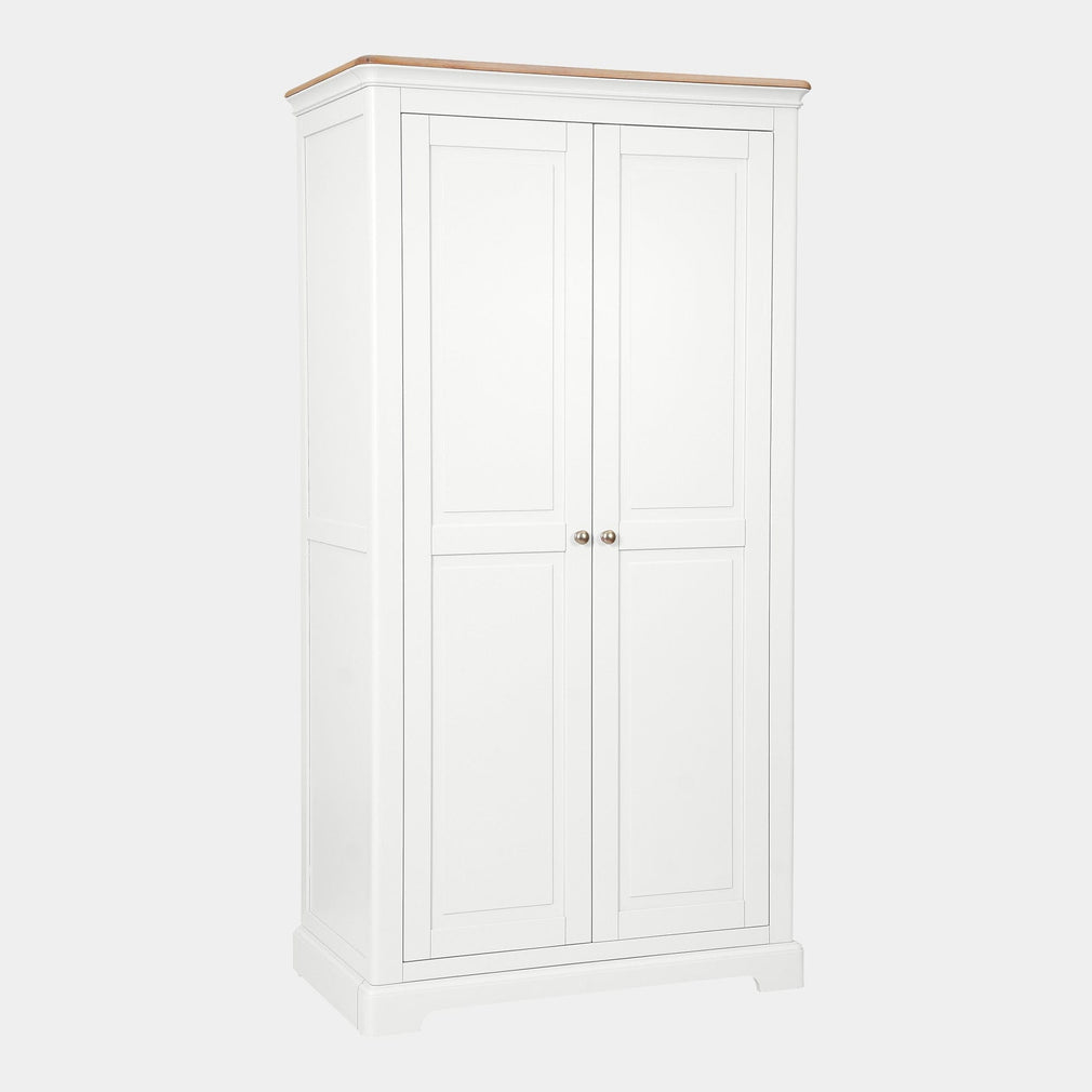 Ravenswood White - 2 Door Wardobe, White