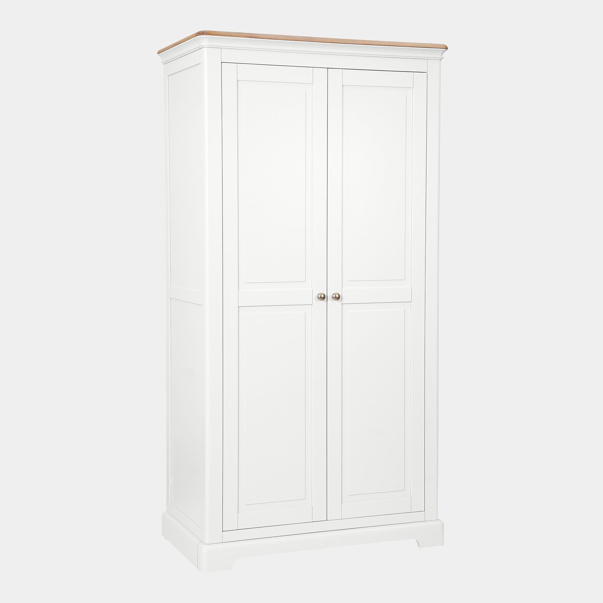 Ravenswood White - 2 Door Wardobe, White