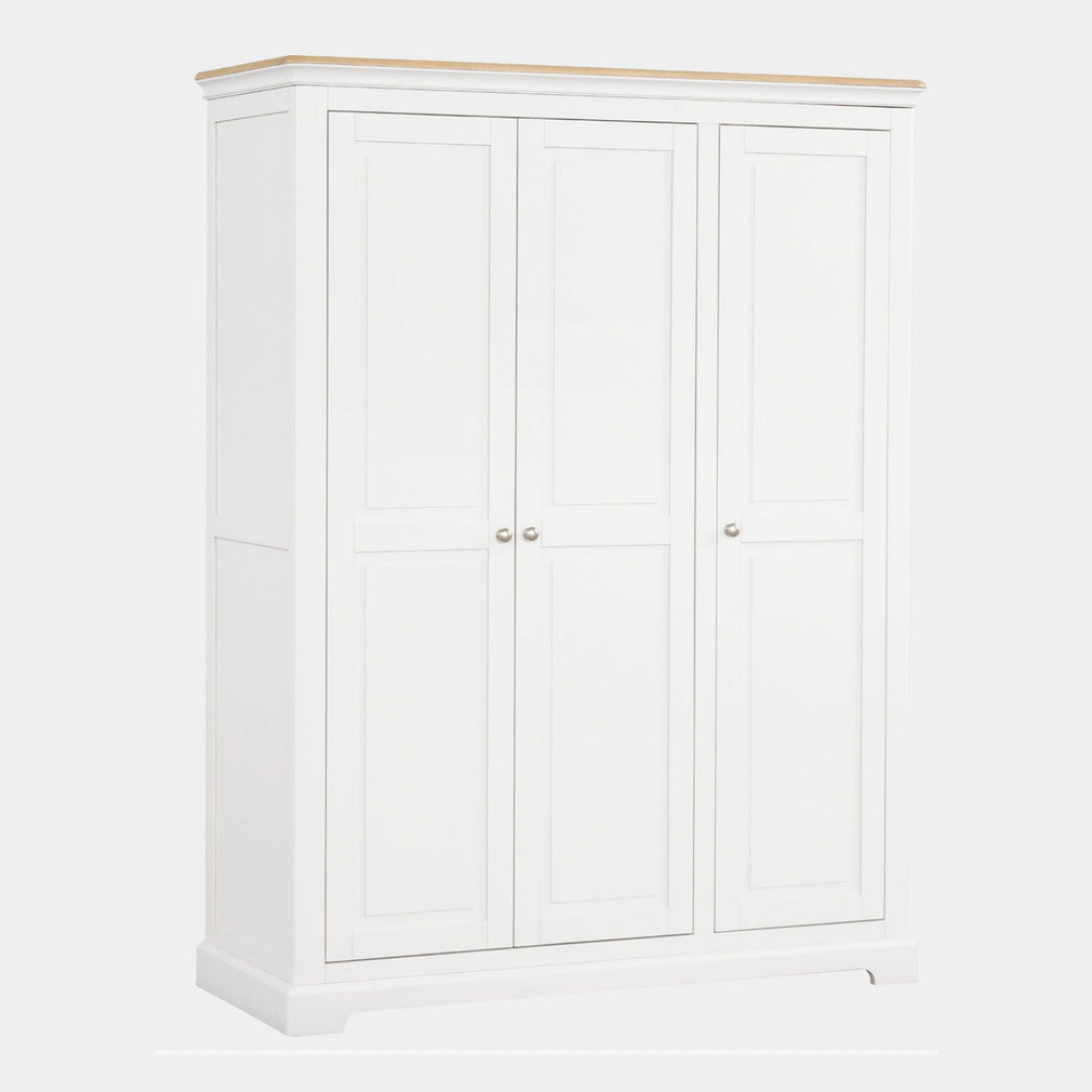 Ravenswood White - 3 Door Wardrobe, White