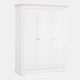 Ravenswood White - 3 Door Wardrobe, White