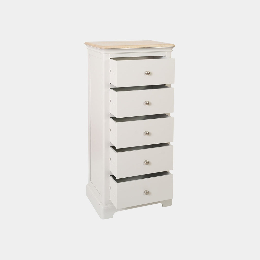 Ravenswood Painted - 5 Drawer Tall Chest, Grey Mist