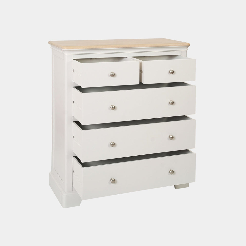 Ravenswood Painted - 5 Drawer Wide Chest, Grey Mist