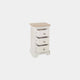 Ravenswood Painted - 3 Drawer Compact Bedside Table, Grey Mist