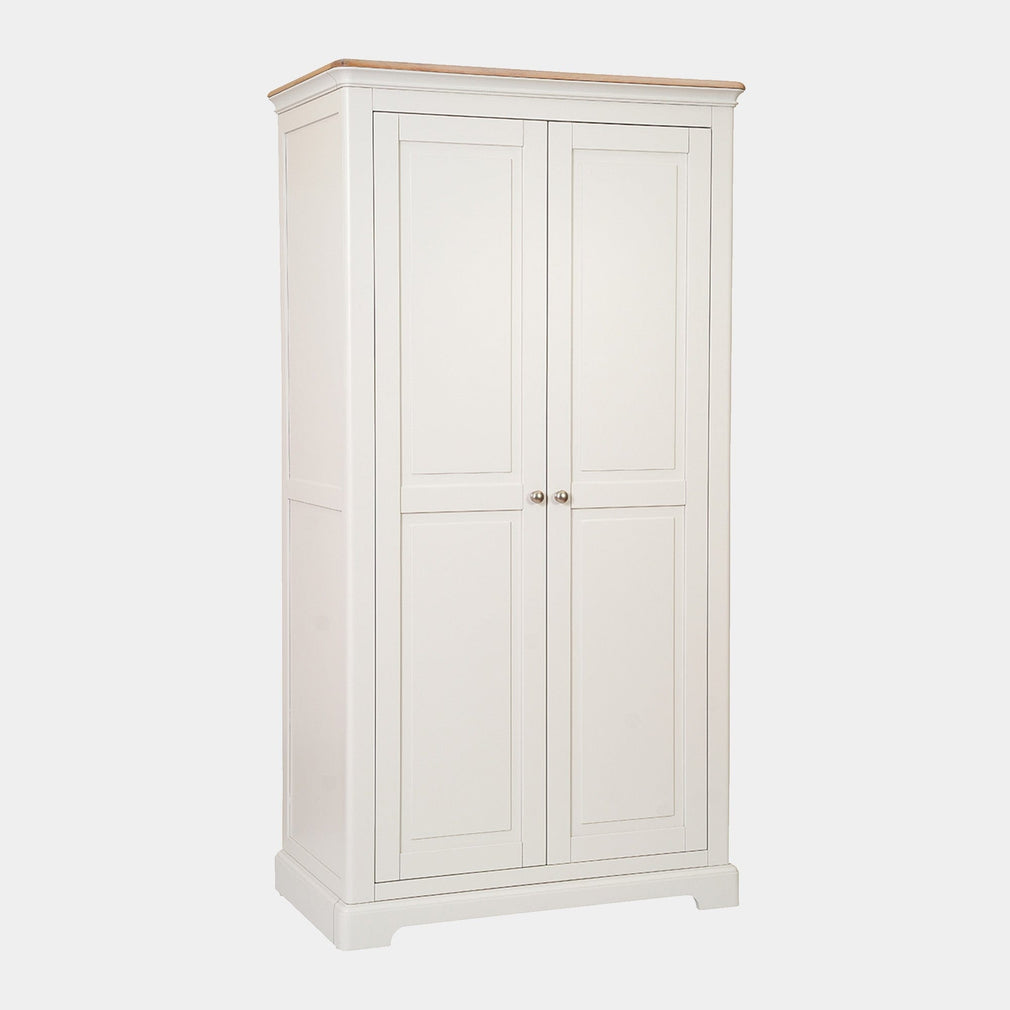 Ravenswood Painted - 2 Door Wardrobe, Grey Mist