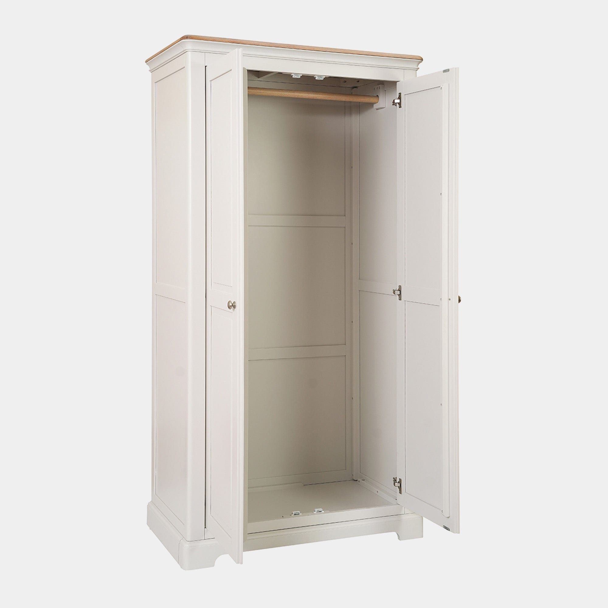 Ravenswood Painted - 2 Door Wardrobe, Grey Mist
