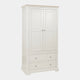 Ravenswood Painted - 2 Door 2 Drawer Wardrobe, Grey Mist