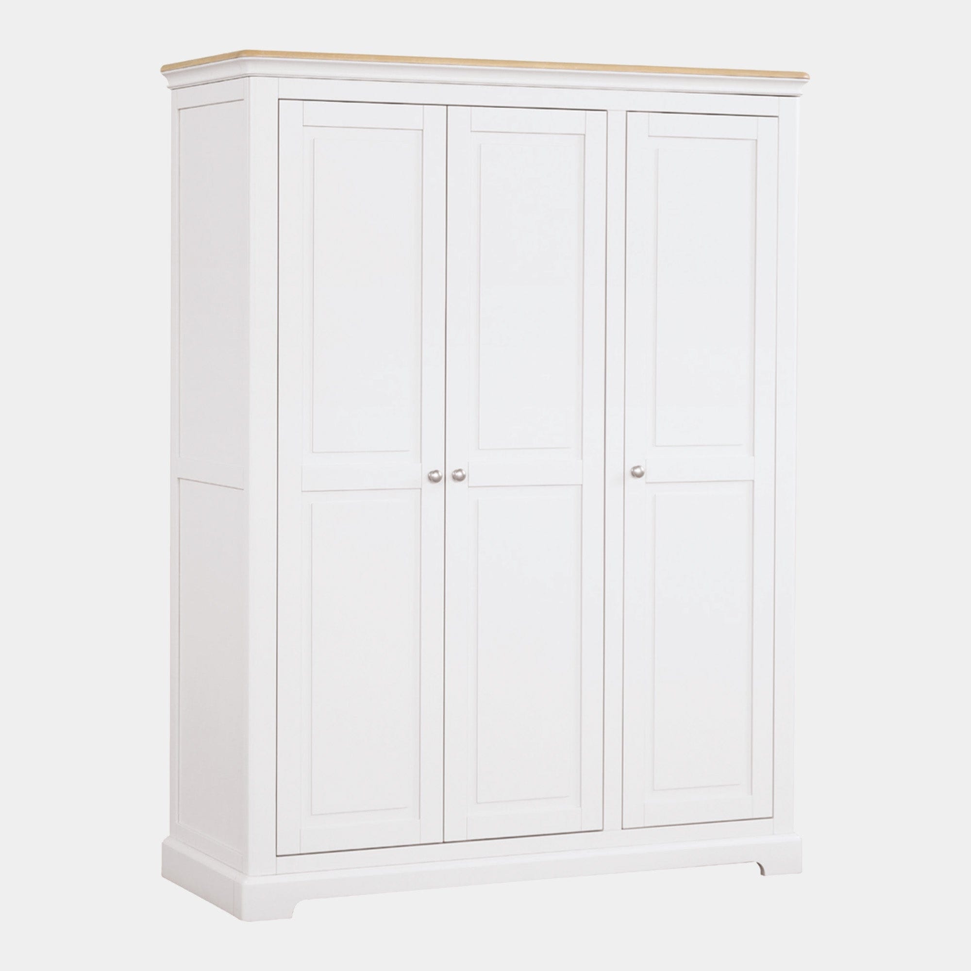 Ravenswood Painted - 3 Door Wardrobe, Grey Mist