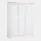 Ravenswood Painted - 3 Door Wardrobe, Grey Mist