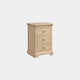 Ravenswood Oak - 3 Drawer Bedside Table, Oak