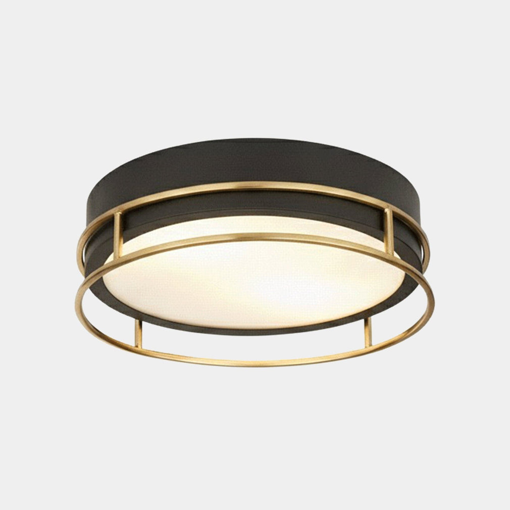 Portal - Ceiling Light, Black & Brass