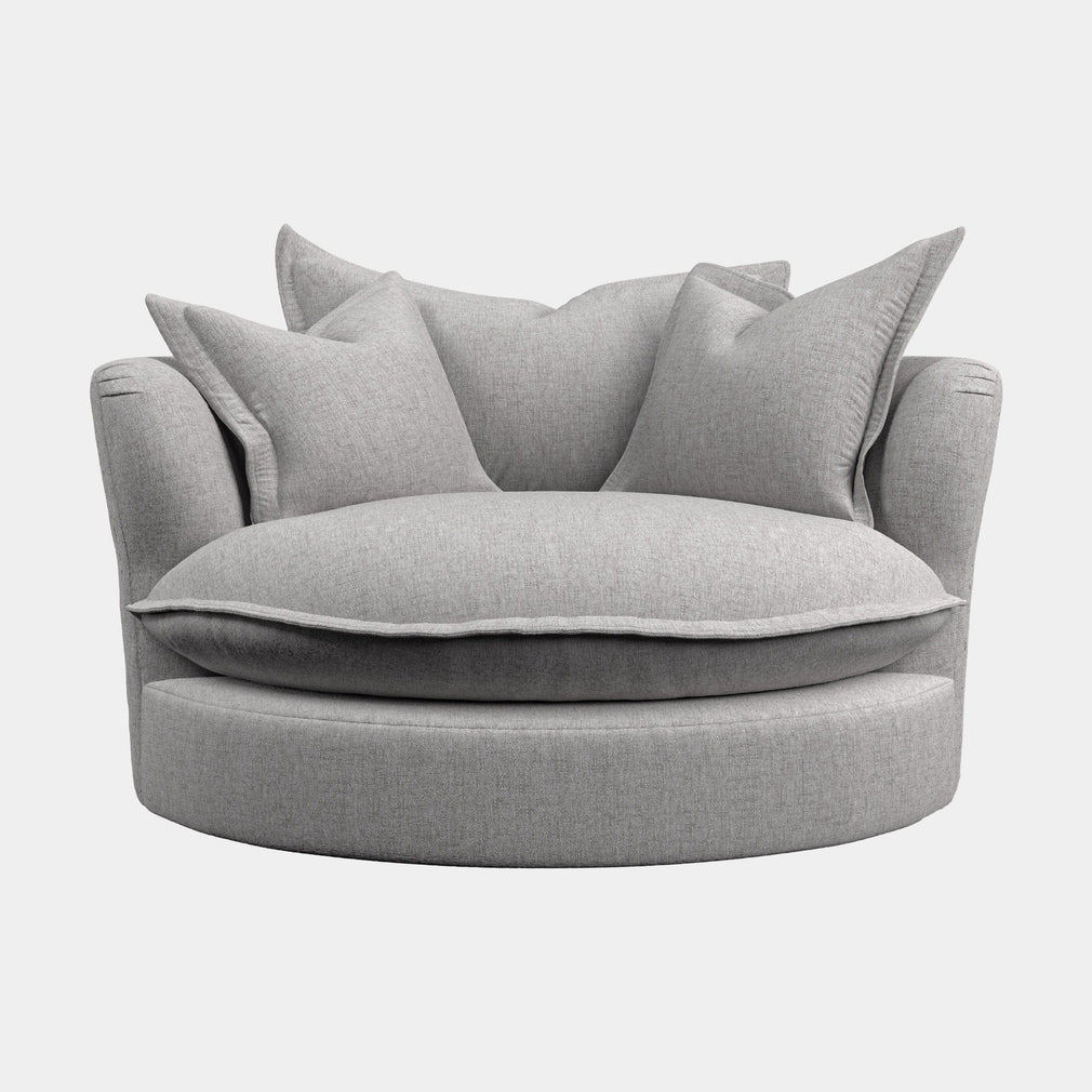 Columbus - Large Swivel Chair In Fabric