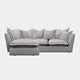Columbus - LHF Small Chaise Sofa In Fabric