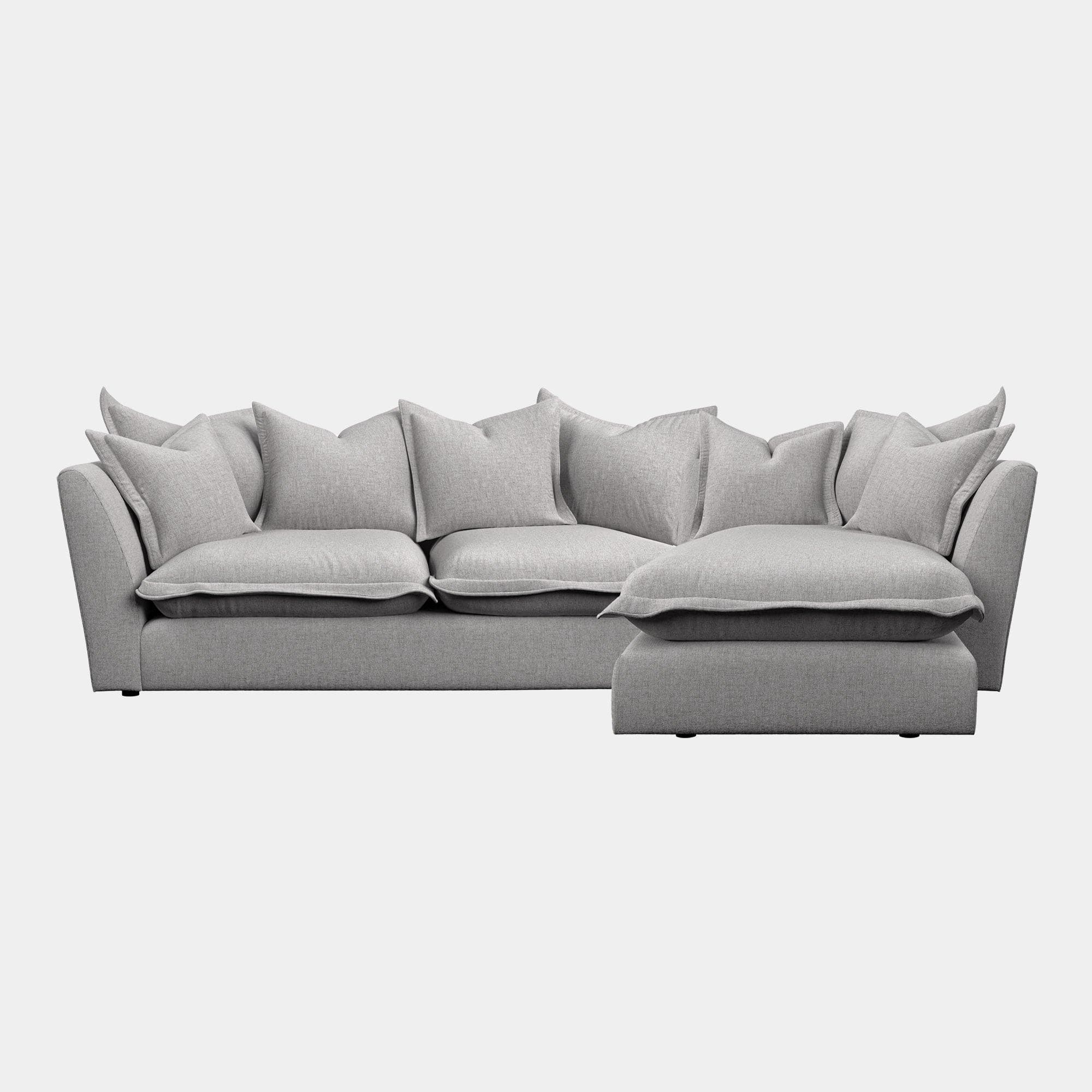 Columbus - RHF Large Chaise Sofa In Fabric