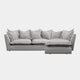 Columbus - RHF Large Chaise Sofa In Fabric