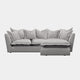 Columbus - RHF Small Chaise Sofa In Fabric