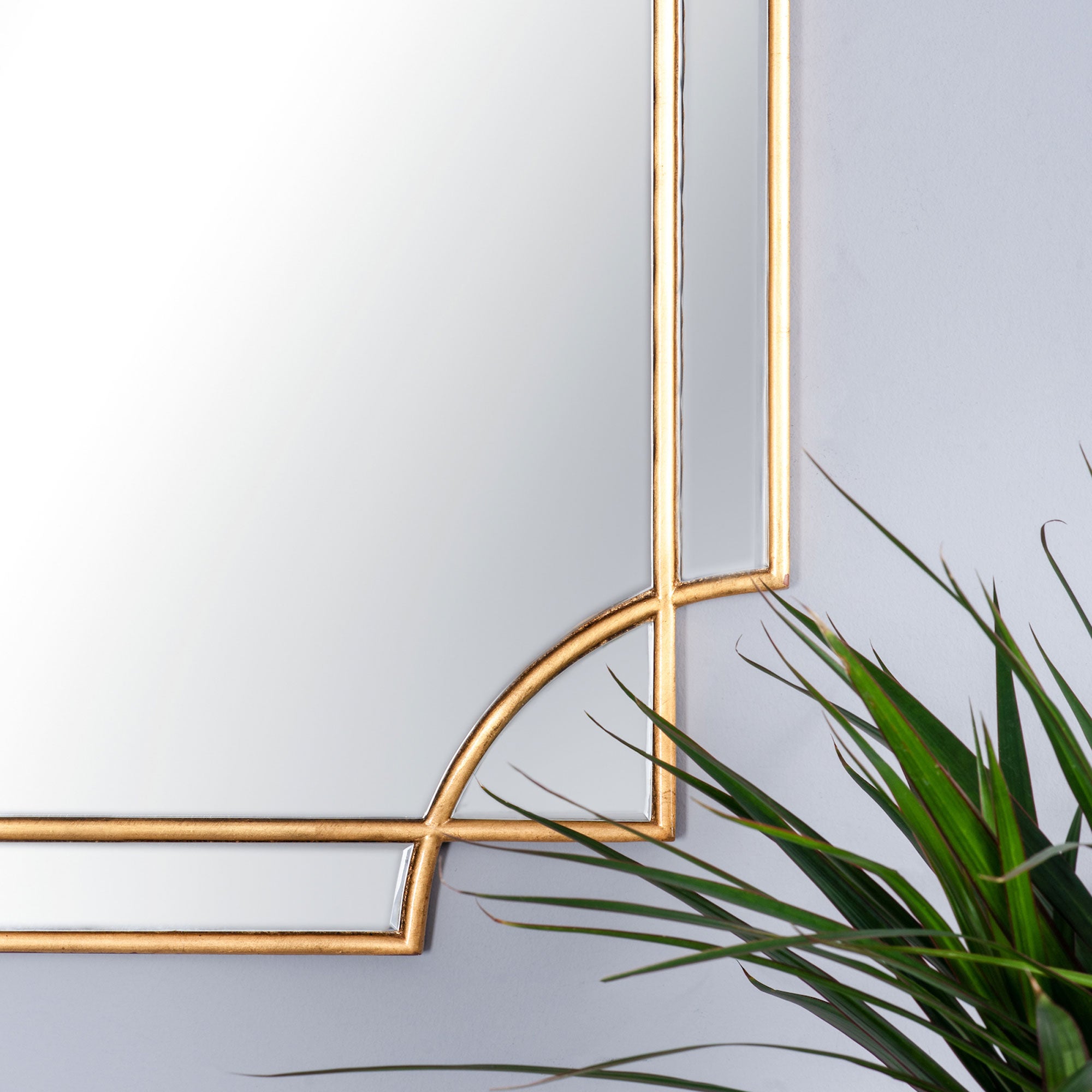 Mayfair - Rectangular Gold Mirror