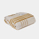Hex Check - English Mustard Throw 150x240cm