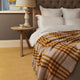 Hex Check - English Mustard Throw 150x240cm