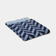 Chunky Herringbone - Navy & Powder Blue Throw 140x190cm