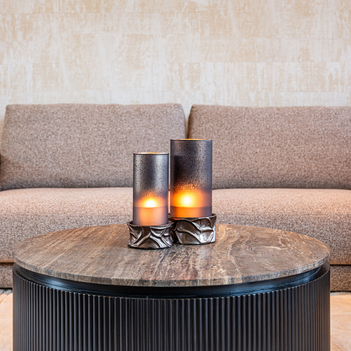Candace - Candle Holder, Black