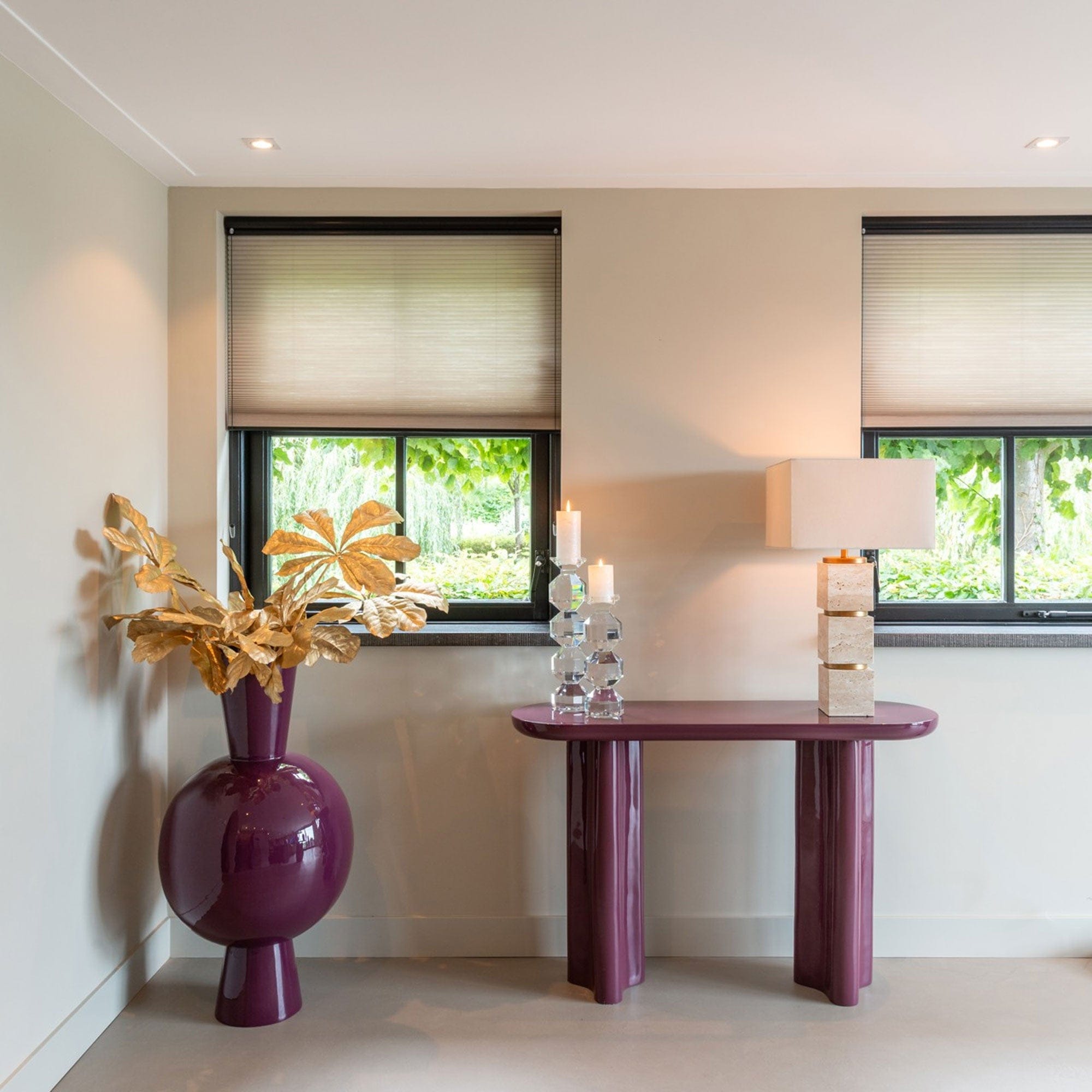 Avine - Vase, Burgundy