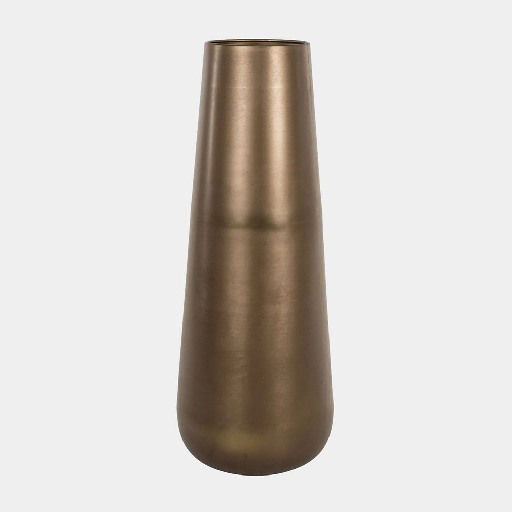 Kenza - Brass Vase, Large
