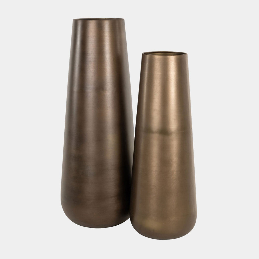 Kenza - Brass Vase, Large