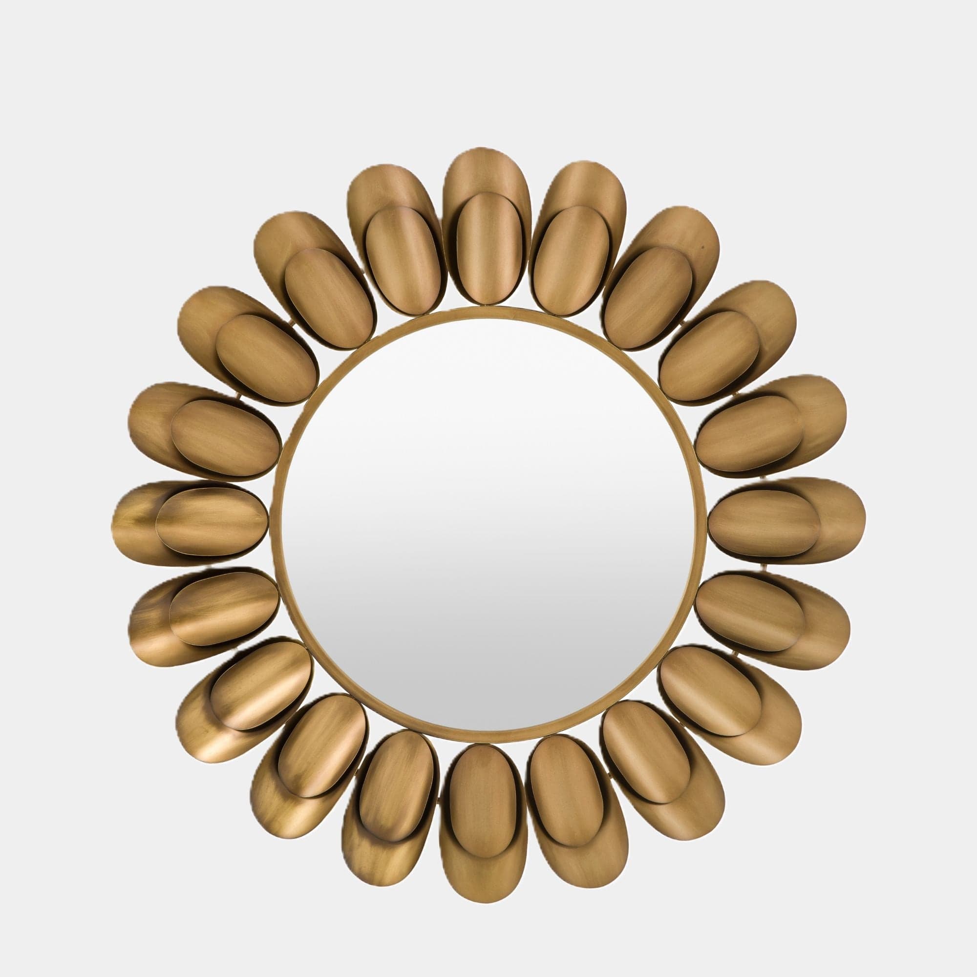 Petal Burst - Round Wall Mirror