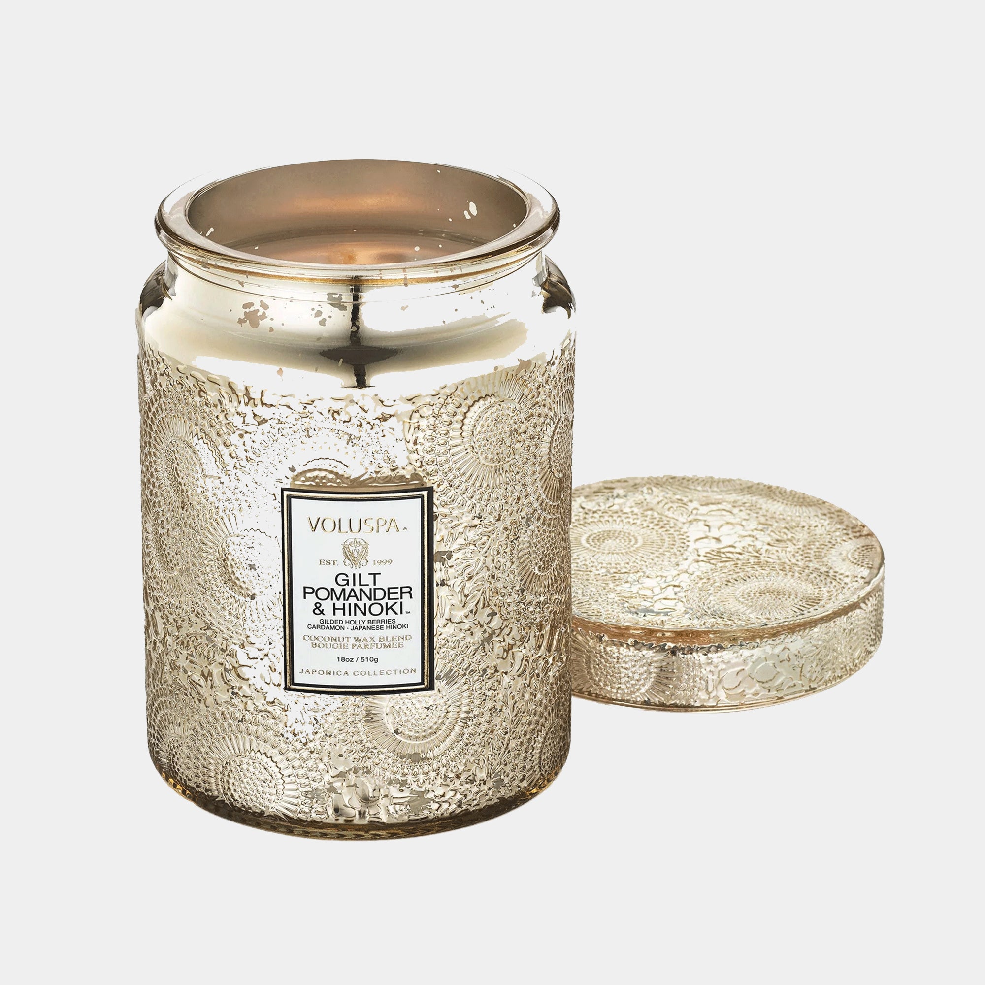 Voluspa - Gilt Pomander & Hinoki Candle 18oz