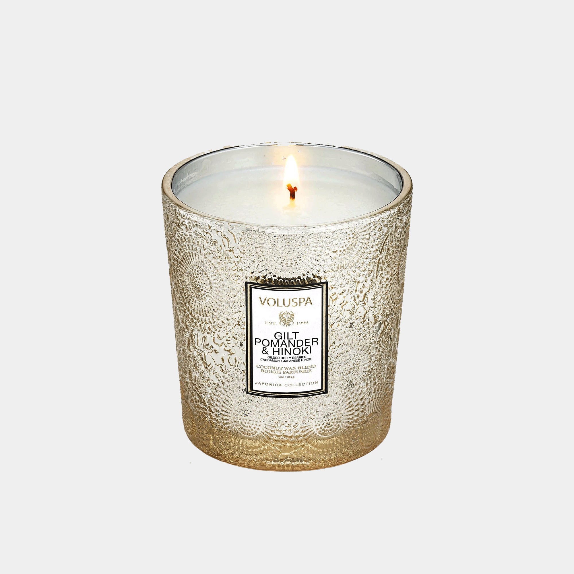 Voluspa - Gilt Pomander & Hinoki Candle 9oz