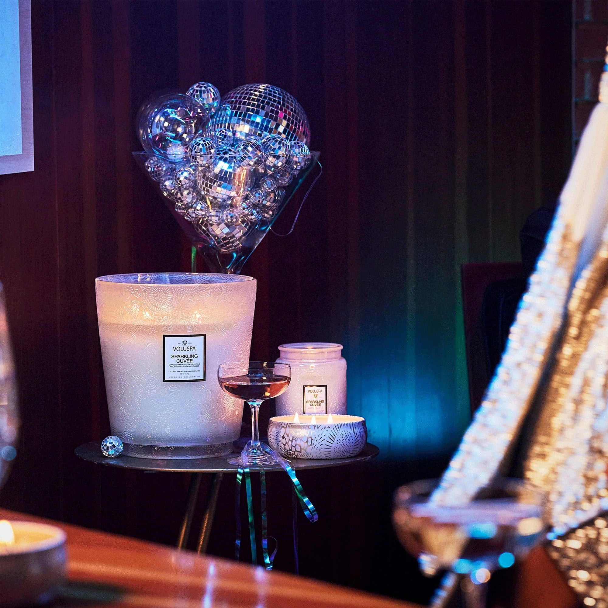 Voluspa - Sparkling Cuvee Candle, 3 Wick