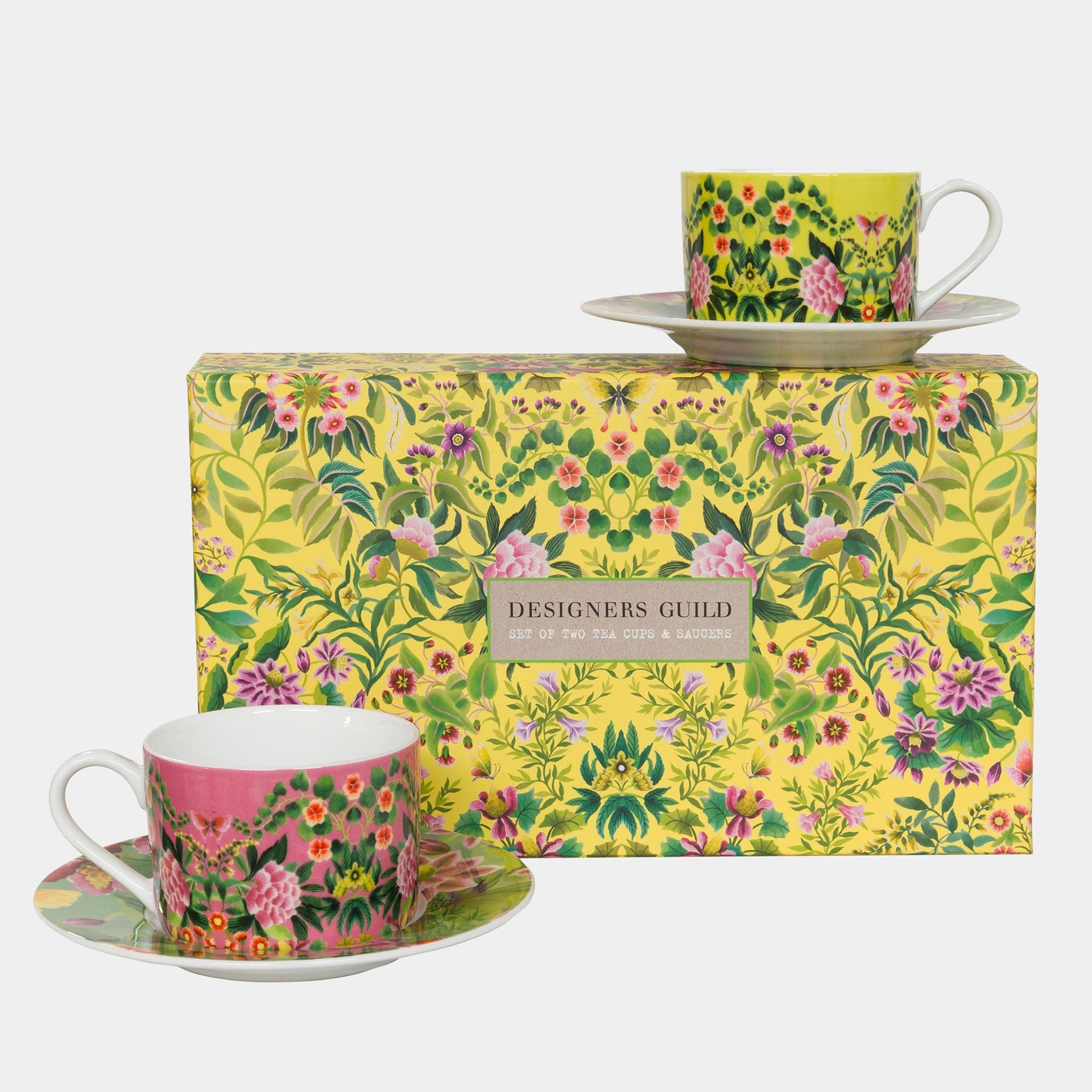 Designers Guild Ikebana - Tea Cups & Saucers, Set of 2