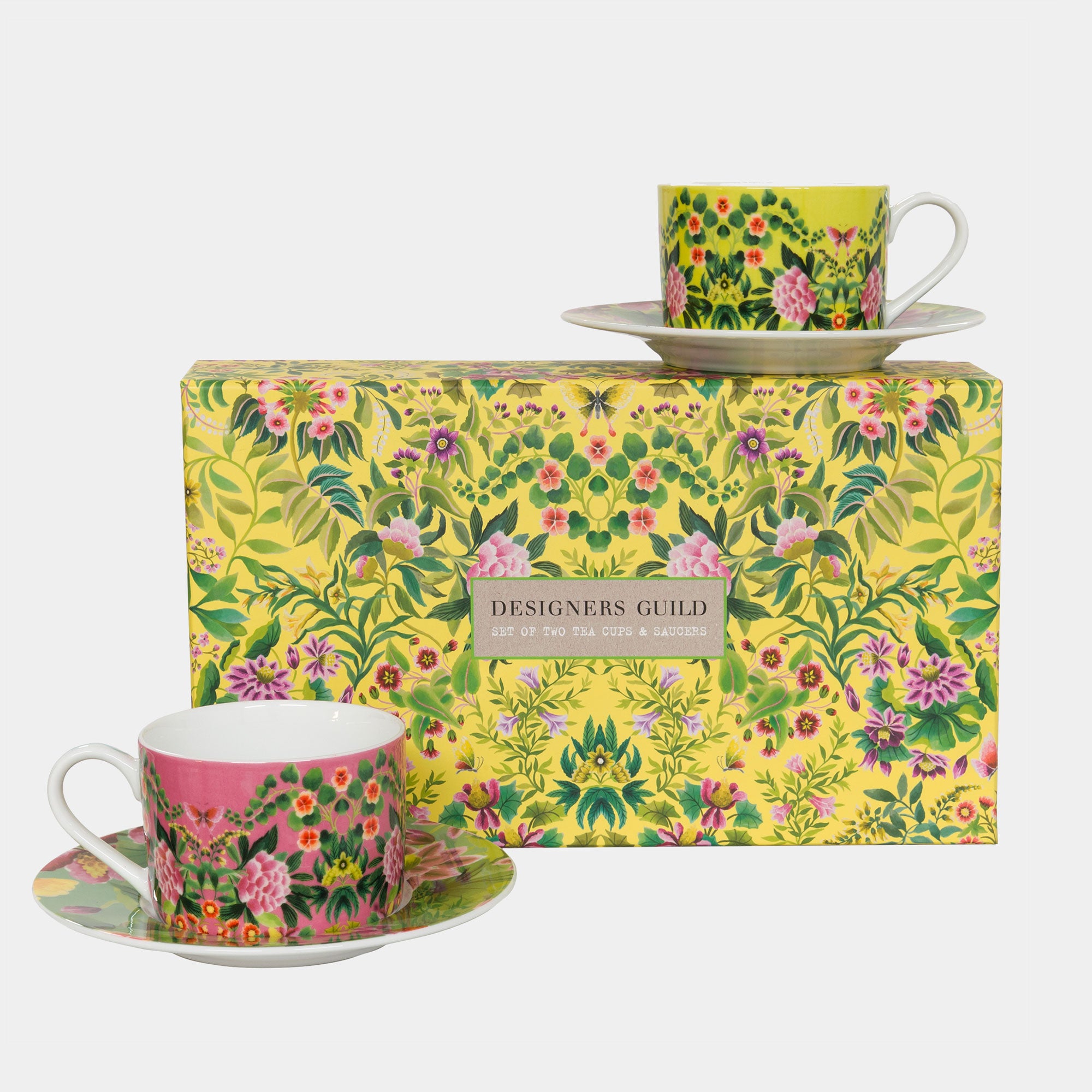 Designers Guild - Ikebana Tea Cup & Saucer, Set of 2