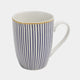 Navy Stripe - Set of 6 Mugs