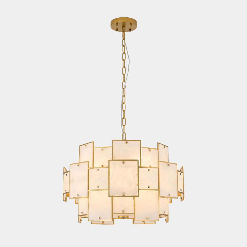 Sloan - Pendant Ceiling Light, Gold & White