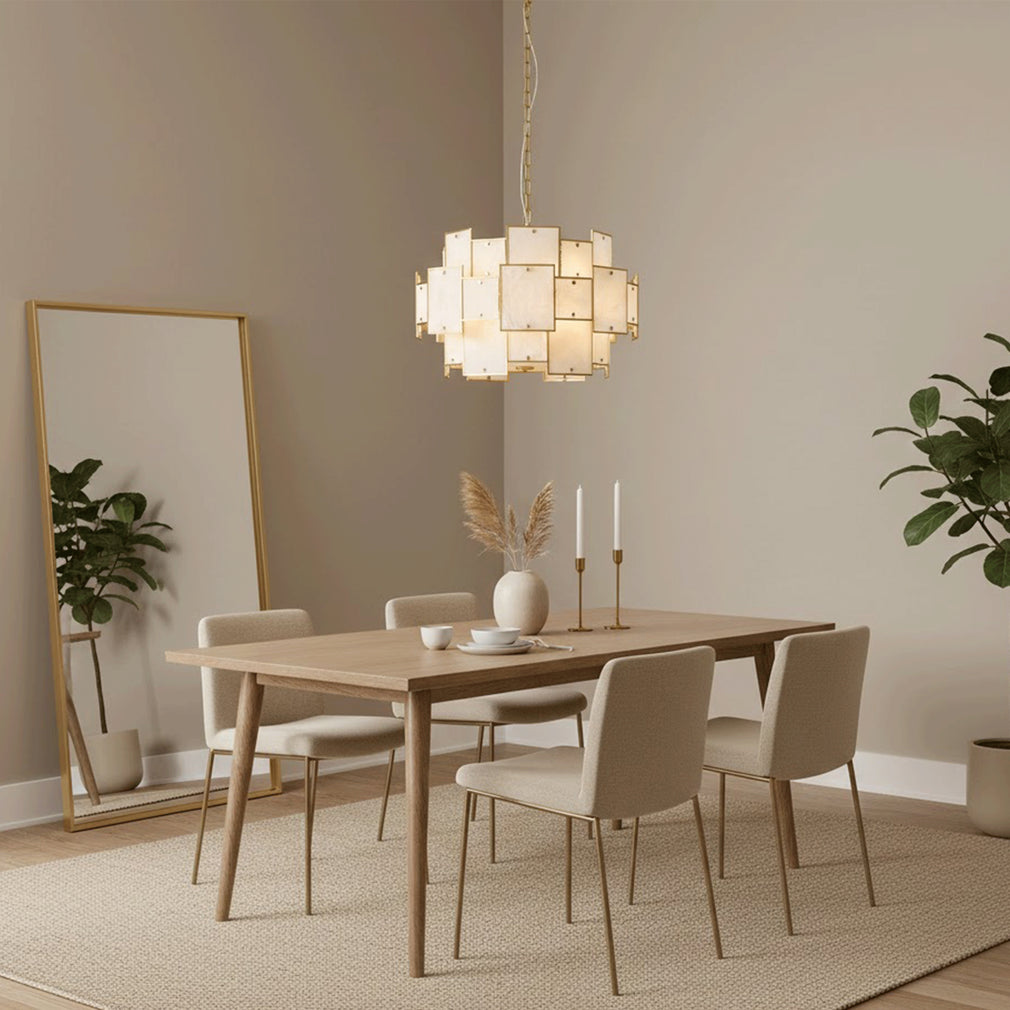 Sloan - Pendant Ceiling Light, Gold & White
