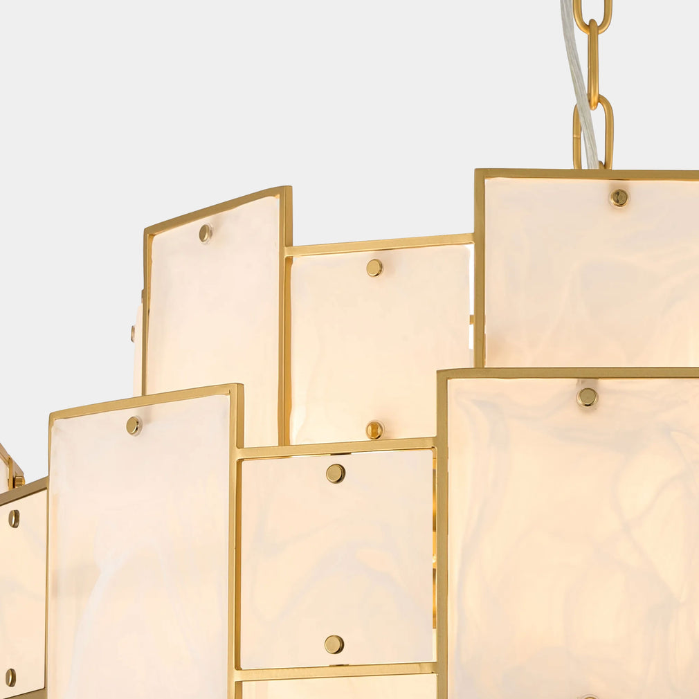 Sloan - Pendant Ceiling Light, Gold & White