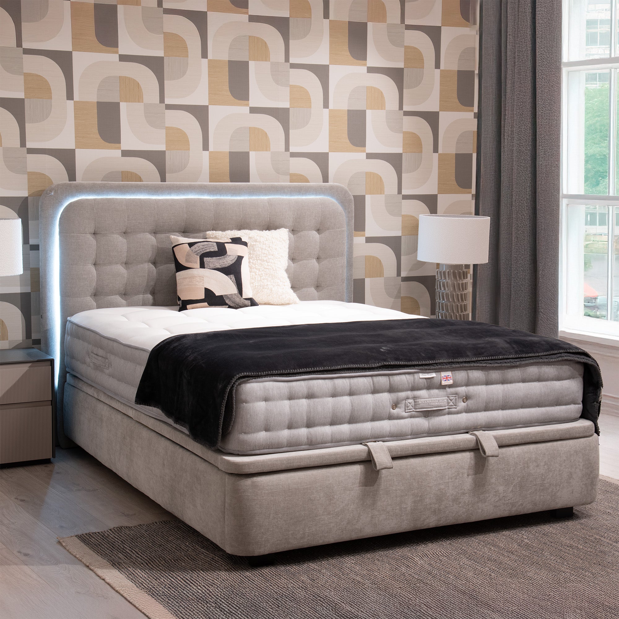 Lumino - Ottoman Bed Frame, King