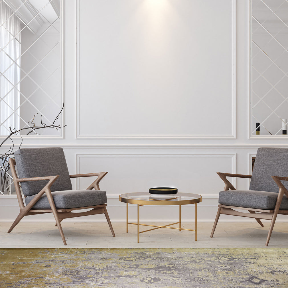 Rug Distressed Ziegler Gold  200 x 290cm