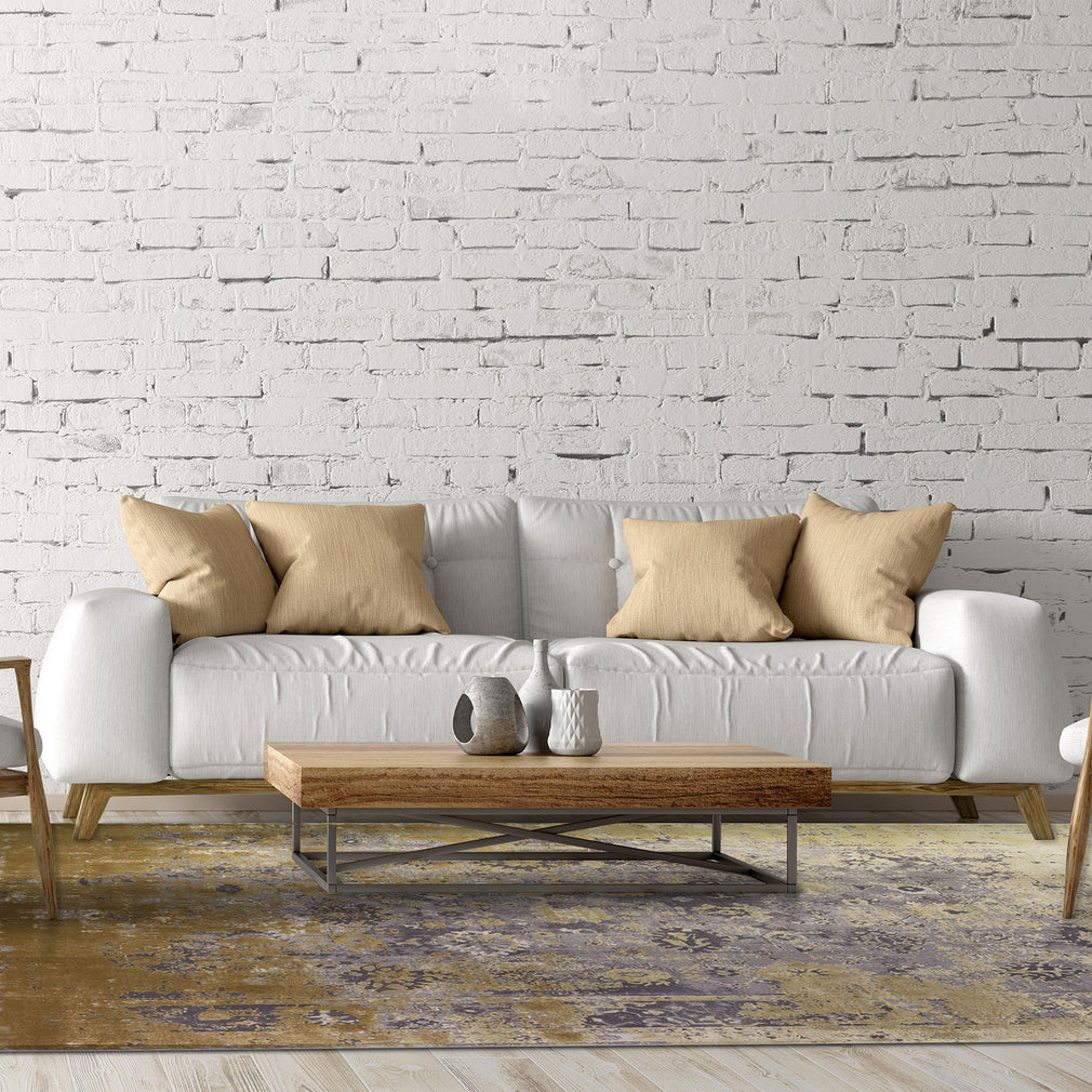 Rug Distressed Ziegler Gold  200 x 290cm