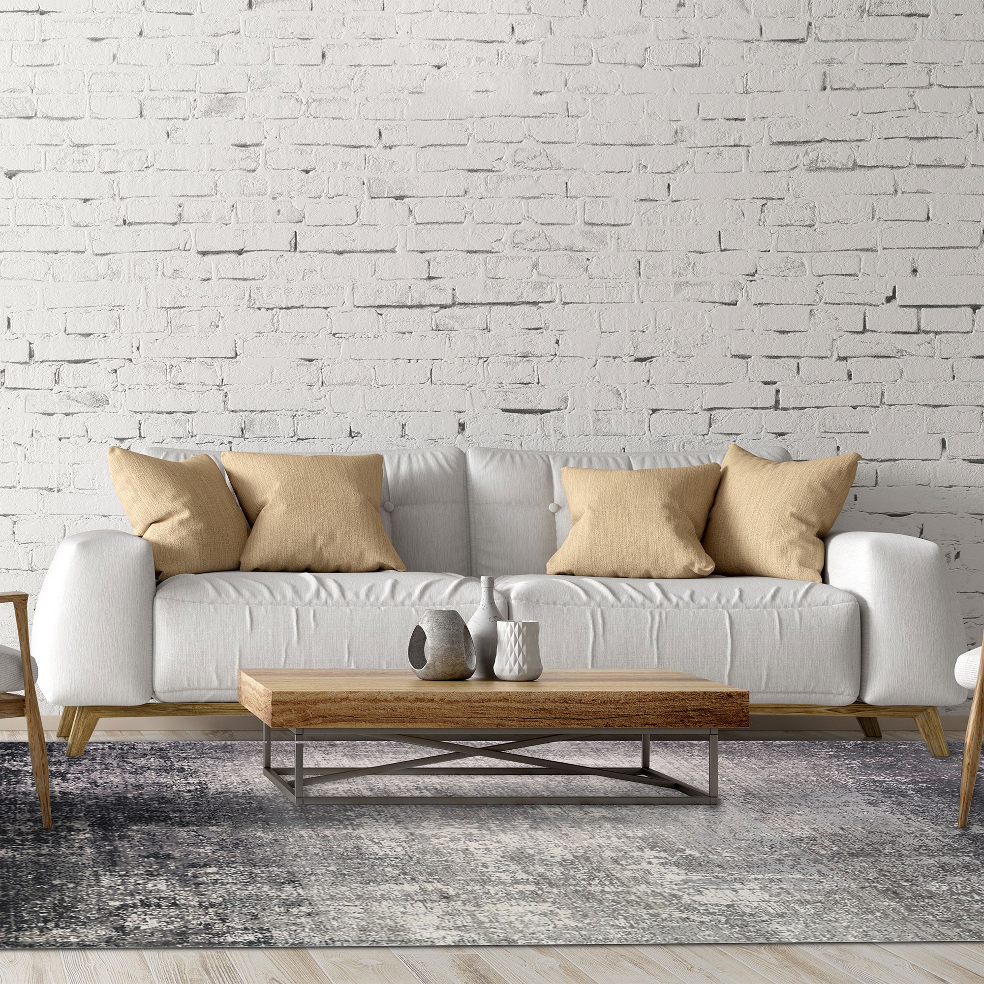 Rug Ombre Charcoal 160 x 230cm