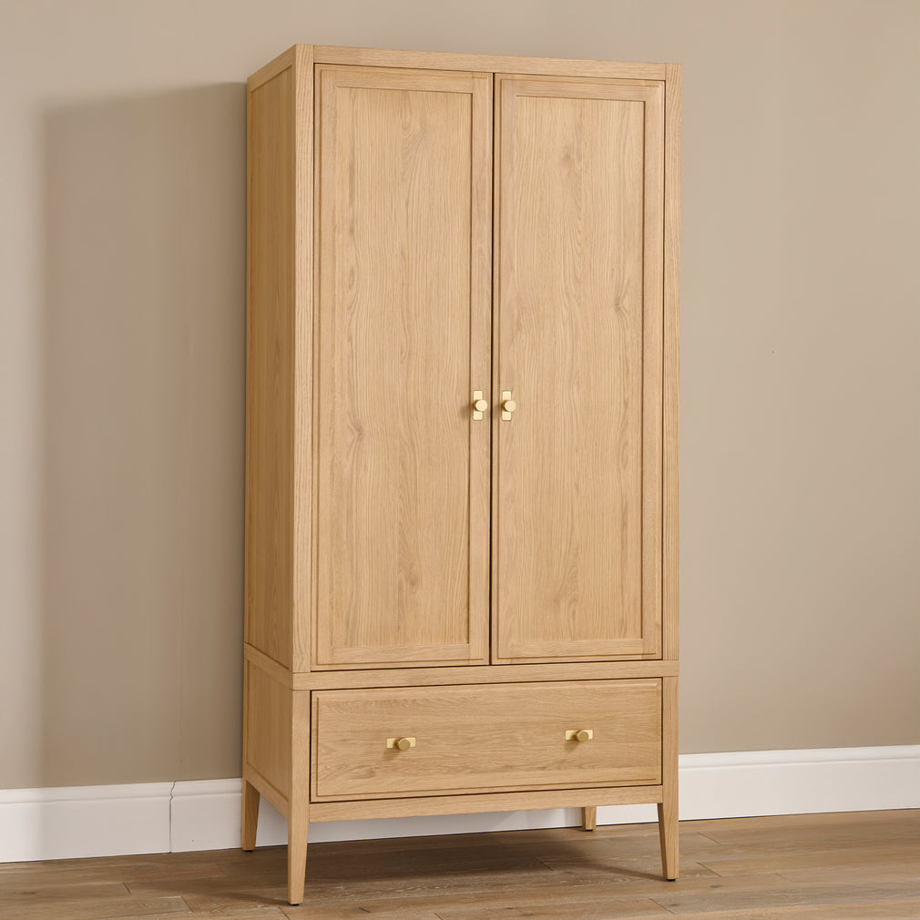 Windermere - 2 Door 1 Drawer Wardrobe